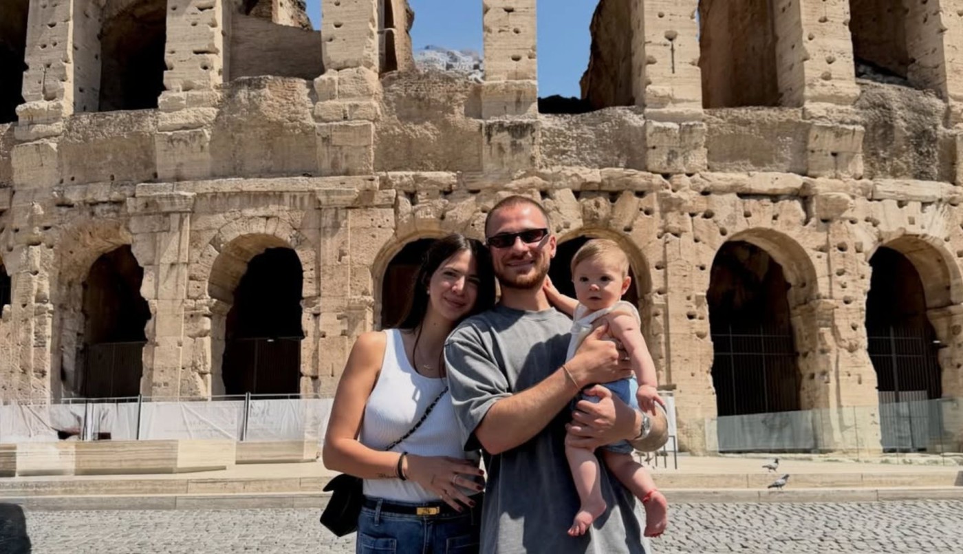 "Mucho amor en Roma": las fotos de las primeras vacaciones familiares de Alexis Mac Allister y Ailén Cova | Espectáculos