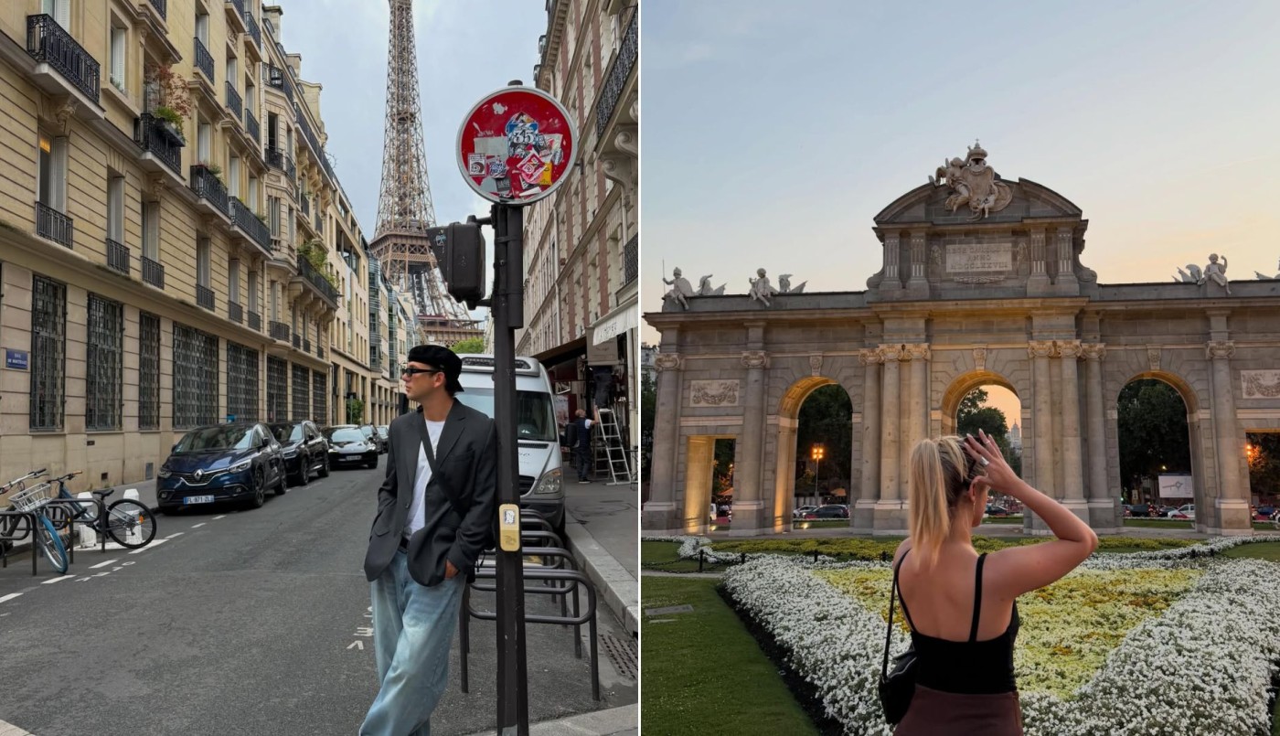 De gira por Europa: las postales más impactantes de Bauti Mascia y Denisse González por España y Francia | Espectáculos