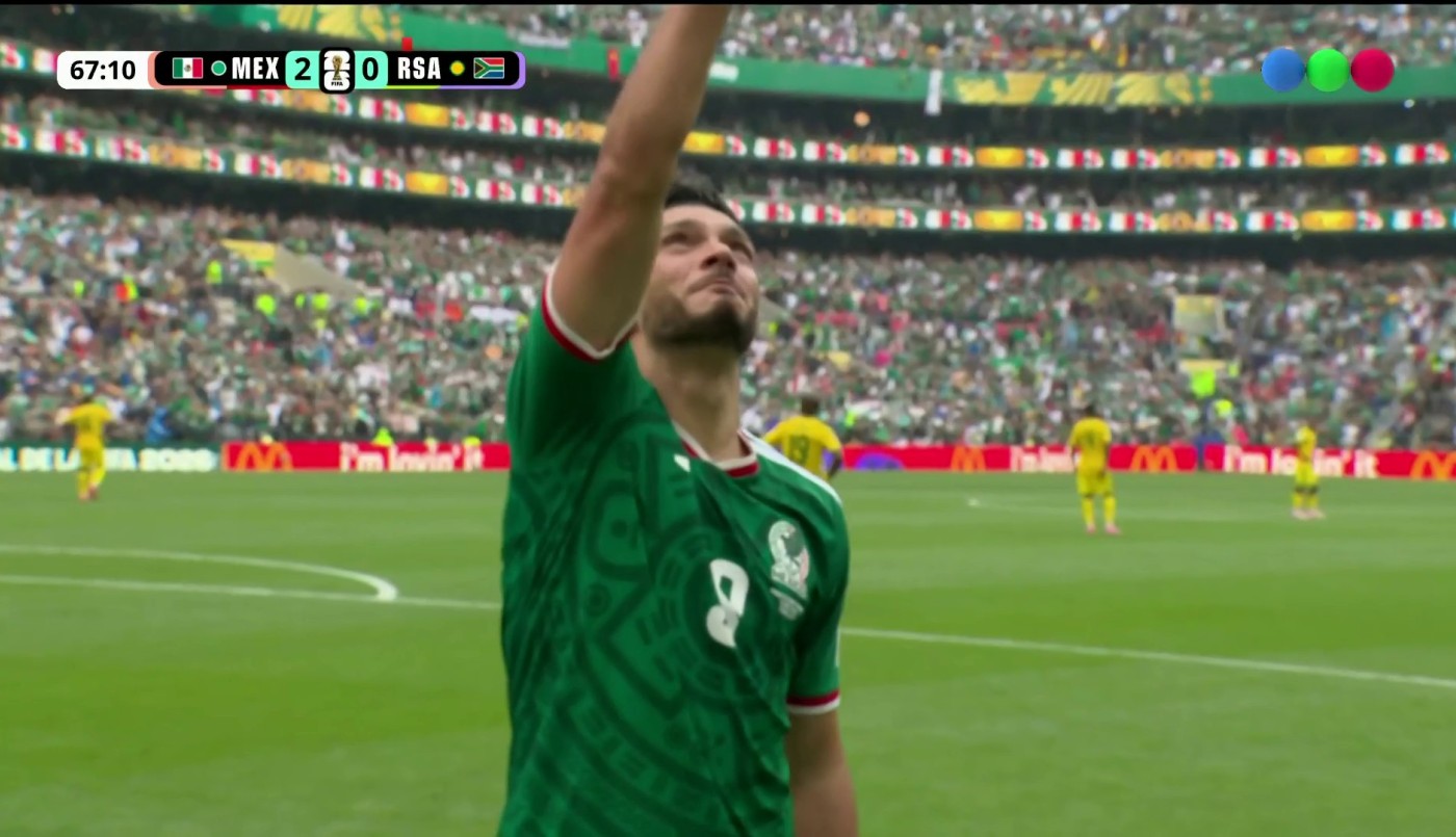 Un gol de cabeza de Raúl Jiménez le dio el 2-0 a México frente a Sudáfrica | Mejores Momentos