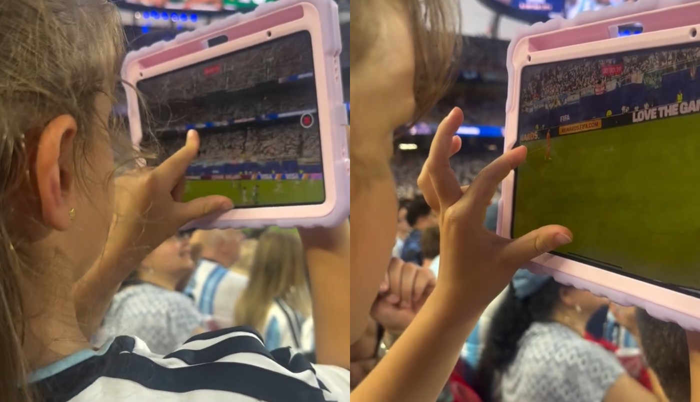 Orgullosa de papá: la tierna postal de Ava Martínez alentando al Dibu en el debut contra Argelia | Noticias