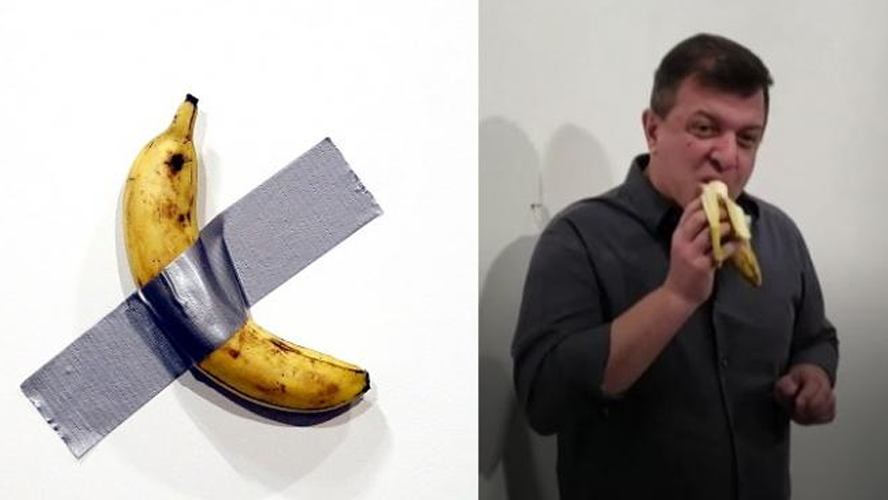 Un artista se "comió" la obra de un colega valuada en 150 mil dólares | Virales