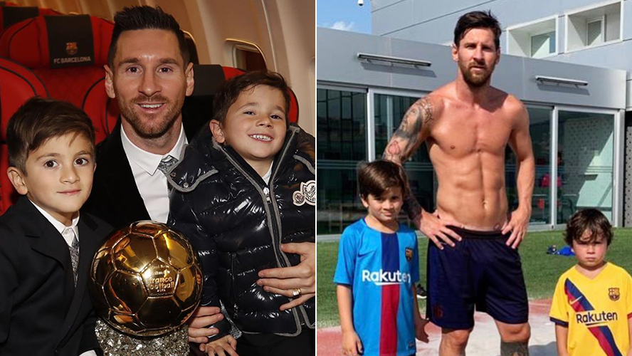 El tierno video de Messi jugando al fútbol con sus hijos | Virales