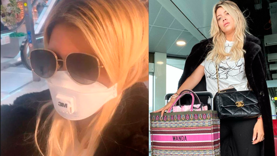 Las imágenes de Wanda Nara mostrando la preocupación por el coronavirus | Espectáculos