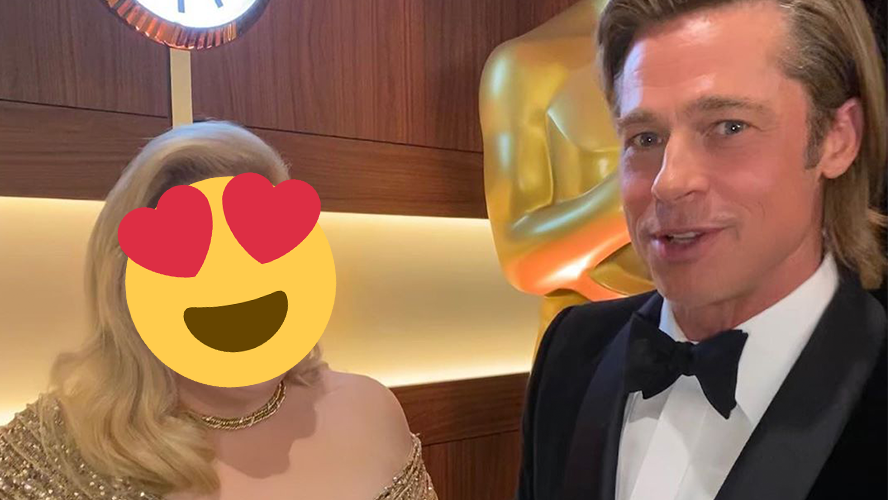Las fotos de Brad Pitt con una famosa actriz en los Oscars | Espectáculos