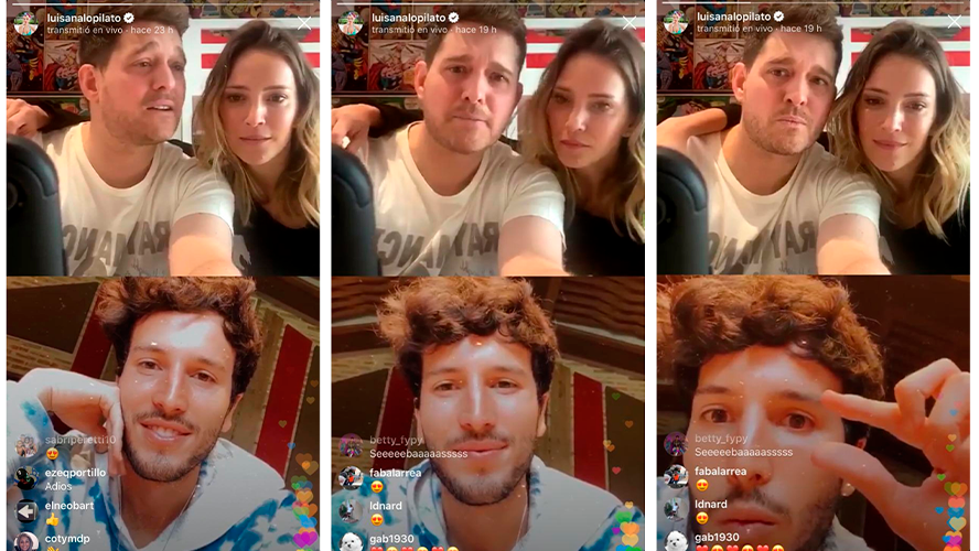 El divertido vivo de Luisana Lopilato y Buble en el que se sumó Yatra | Influencers