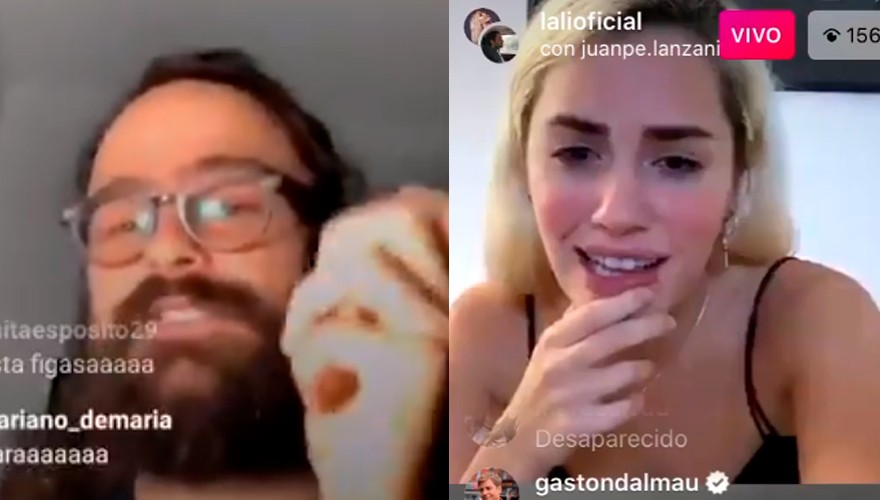 Lali y Peter cantaron la versión de cancha de "Hay un lugar" | Virales