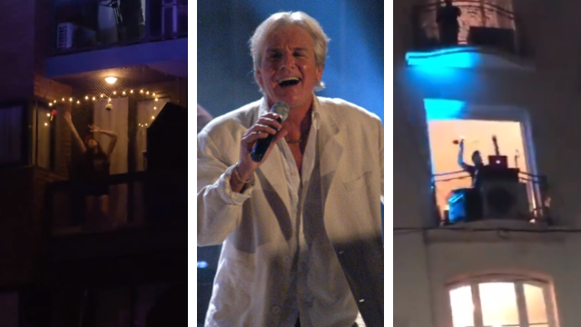 Te quiero tanto: el homenaje a Sergio Denis desde los balcones | Virales
