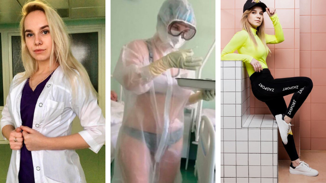 La enfermera rusa que atendió en ropa interior ahora es modelo | Virales