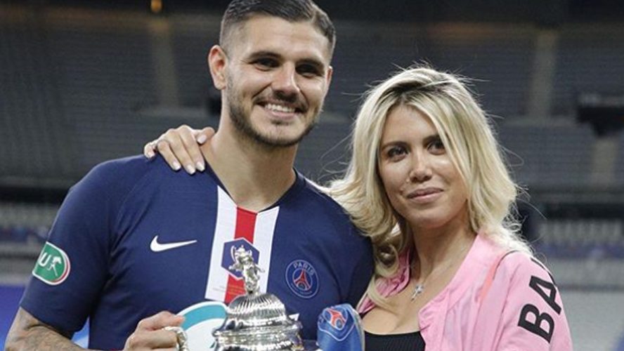 Con un beso apasionado y la copa en la mano: ¡Wanda Nara felicitó a Mauro Icardi! | Espectáculos