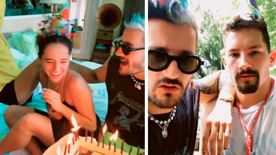 Mau y Ricky sorprendieron a Evaluna | Virales