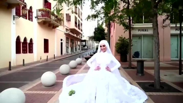 Impactante: la explosión en Beruit interrumpe sesión de fotos de una novia | Virales