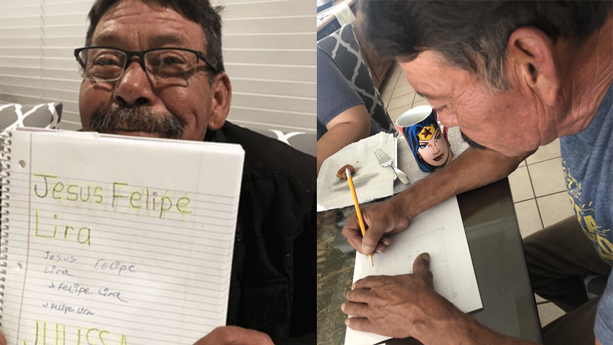 Un abuelo aprendió a escribir en cuarentena | Virales