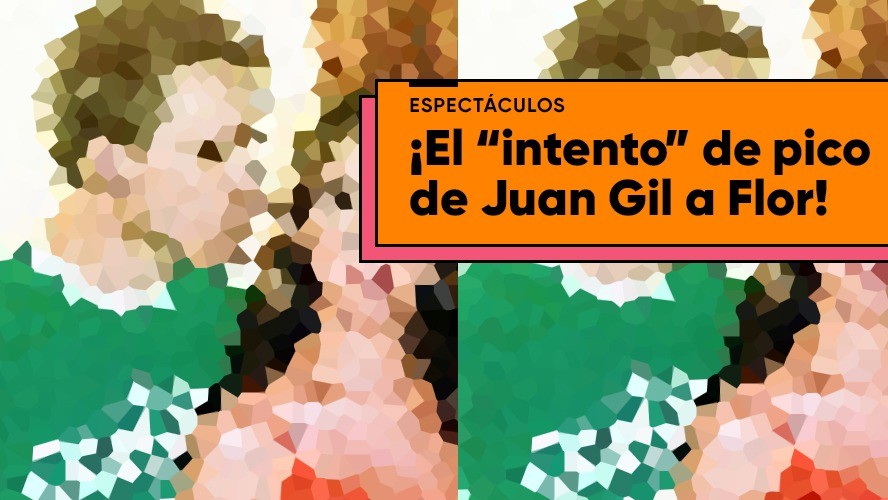 La inédita foto de Juan Gil Navarro queriéndole dar un pico a Flor Bertotti | Espectáculos