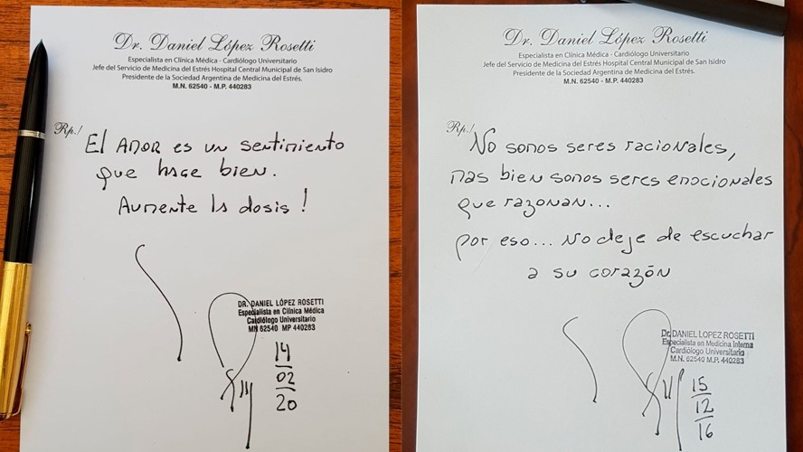 La emotiva receta del Dr. López Rosetti | Virales