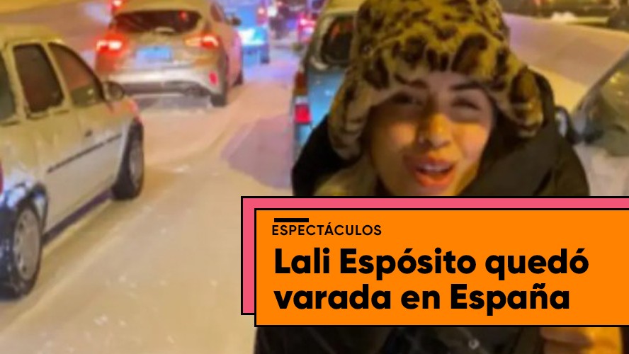 Las increíbles imágenes de Lali Espósito varada en Madrid | Espectáculos