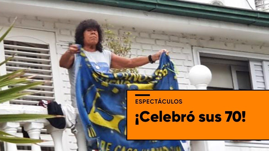 La Mona Jiménez cumplió 70 años y una multitud se acercó a saludarlo | Espectáculos