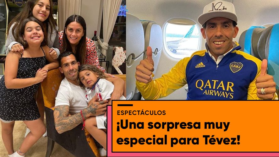 Carlos Tévez cumplió años y sus hijos lo sorprendieron con... | Espectáculos