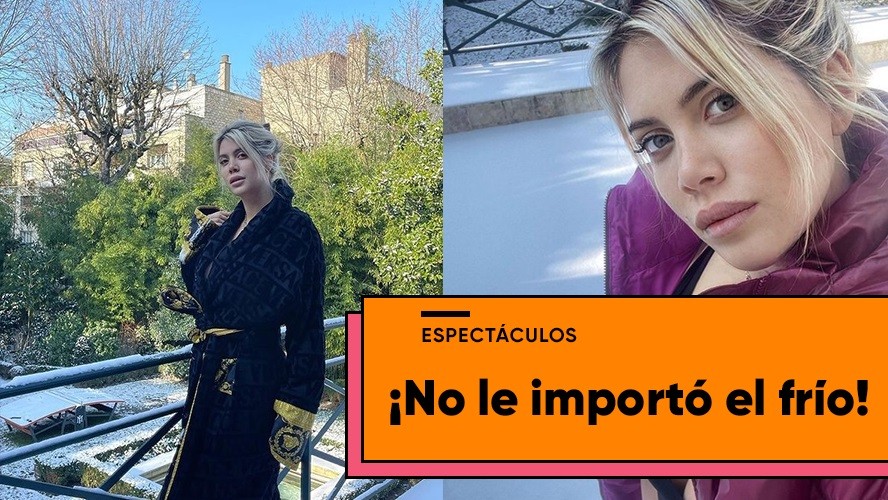 ¡Desde París, Wanda Nara posó en traje de baño con seis grados bajo cero! | Espectáculos