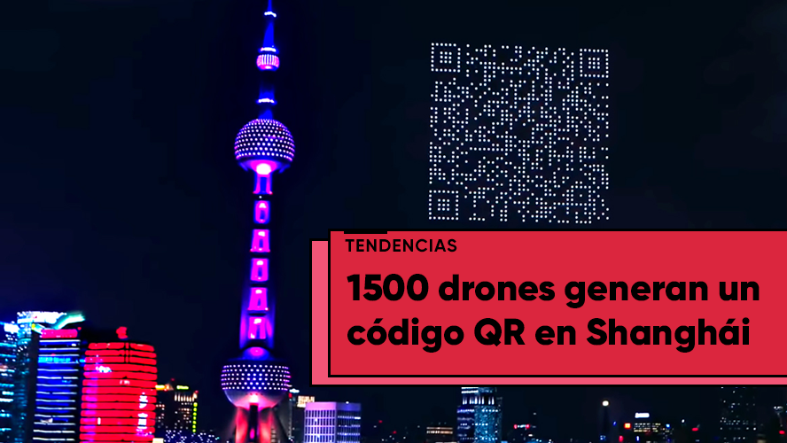 El futuro llegó: crearon un código QR con drones para descargar un videojuego | Virales