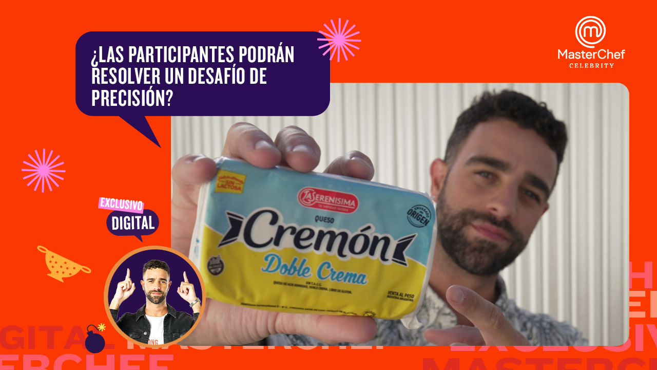 Diego Poggi desafió a Peque Pareto y Mery del Cerro con un juego de "peso exacto" | Más MasterChef