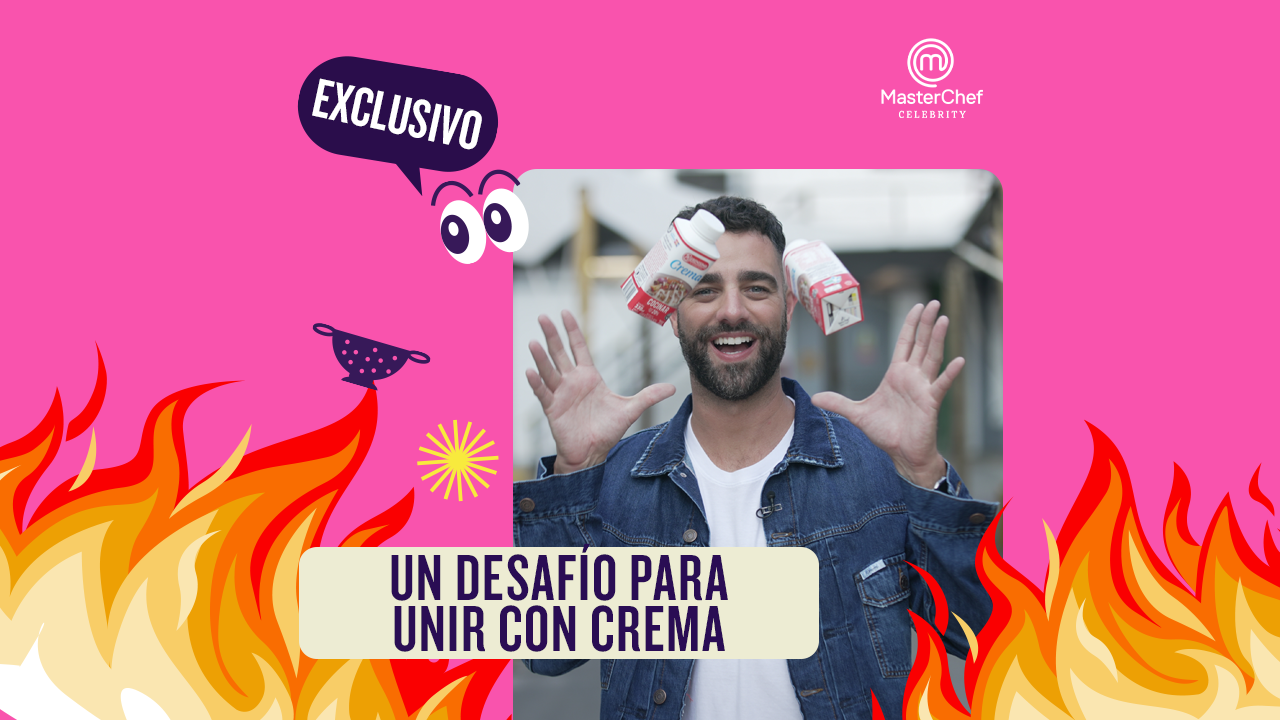 Desafiamos a Tomás Fonzi y Denise Dumas a unir con crema | Más MasterChef
