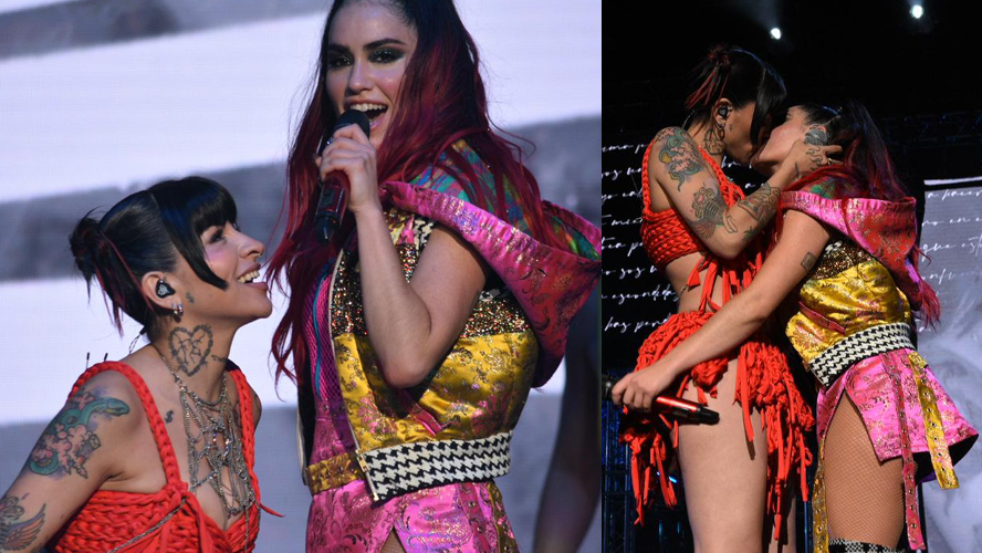 ¿Como fue el beso de Lali y Cazzu en el Disciplina Tour del Movistar Arena? | Espectáculos