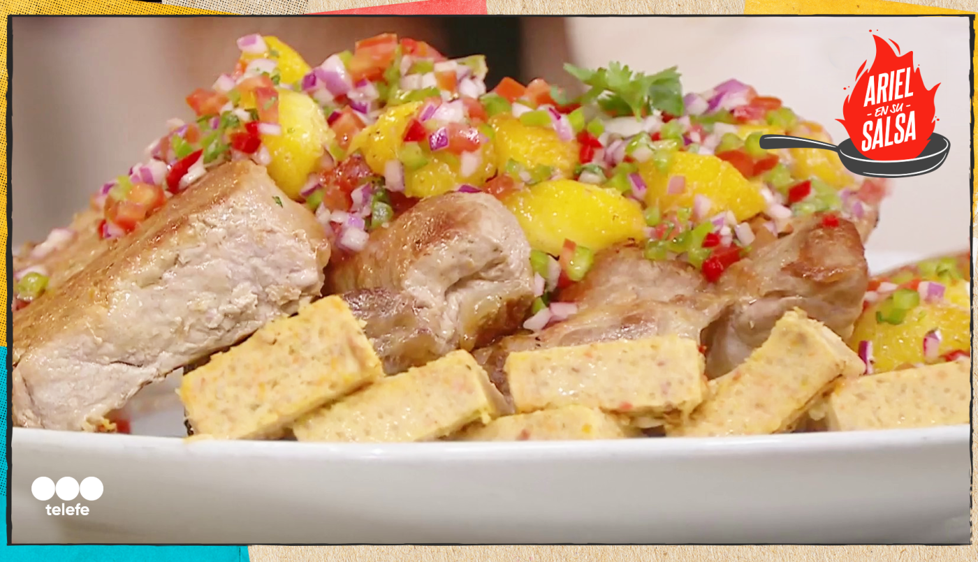 Receta de Asado de cerdo con salsa criolla de durazno | Recetas