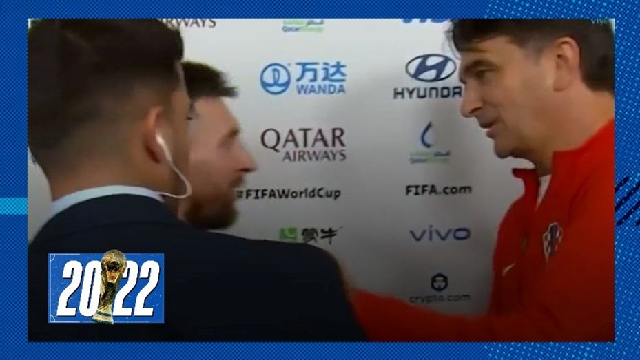 Lionel Messi y el saludo con Zlatko Dalic, el DT de Croacia | Novedades