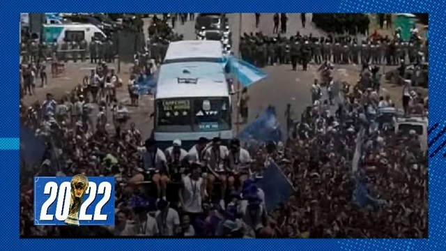 EN VIVO Una marea argentina en la caravana de la Selección | Novedades