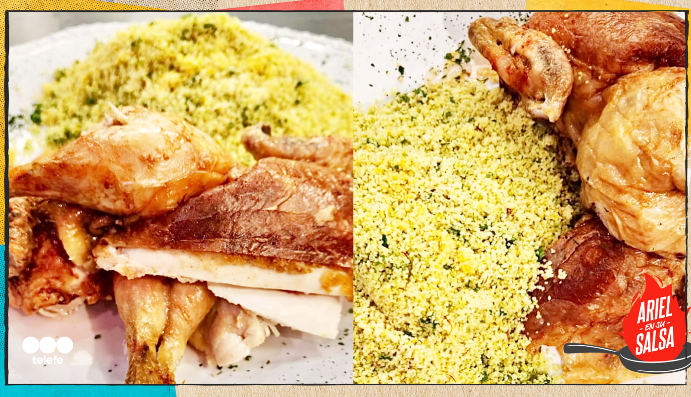 Receta de Pollo asado y cous cous con vegetales | Recetas