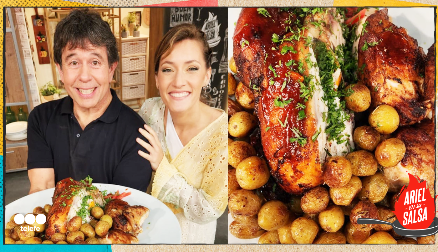 Receta de Pollo colgado al horno | Recetas