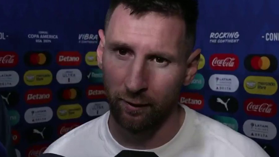 La palabra de Messi acerca del dolor de su pierna durante el partido Argentina - Chile | Mejores Momentos
