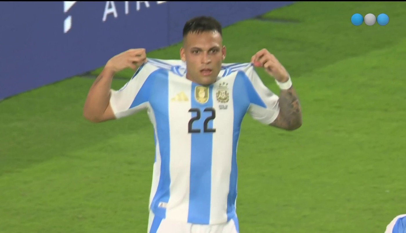 ¡Doblete del Toro! Lautaro Martínez mandó a la escuela a Aldo Corzo para el 2-0 de Argentina-Perú | Mejores momentos