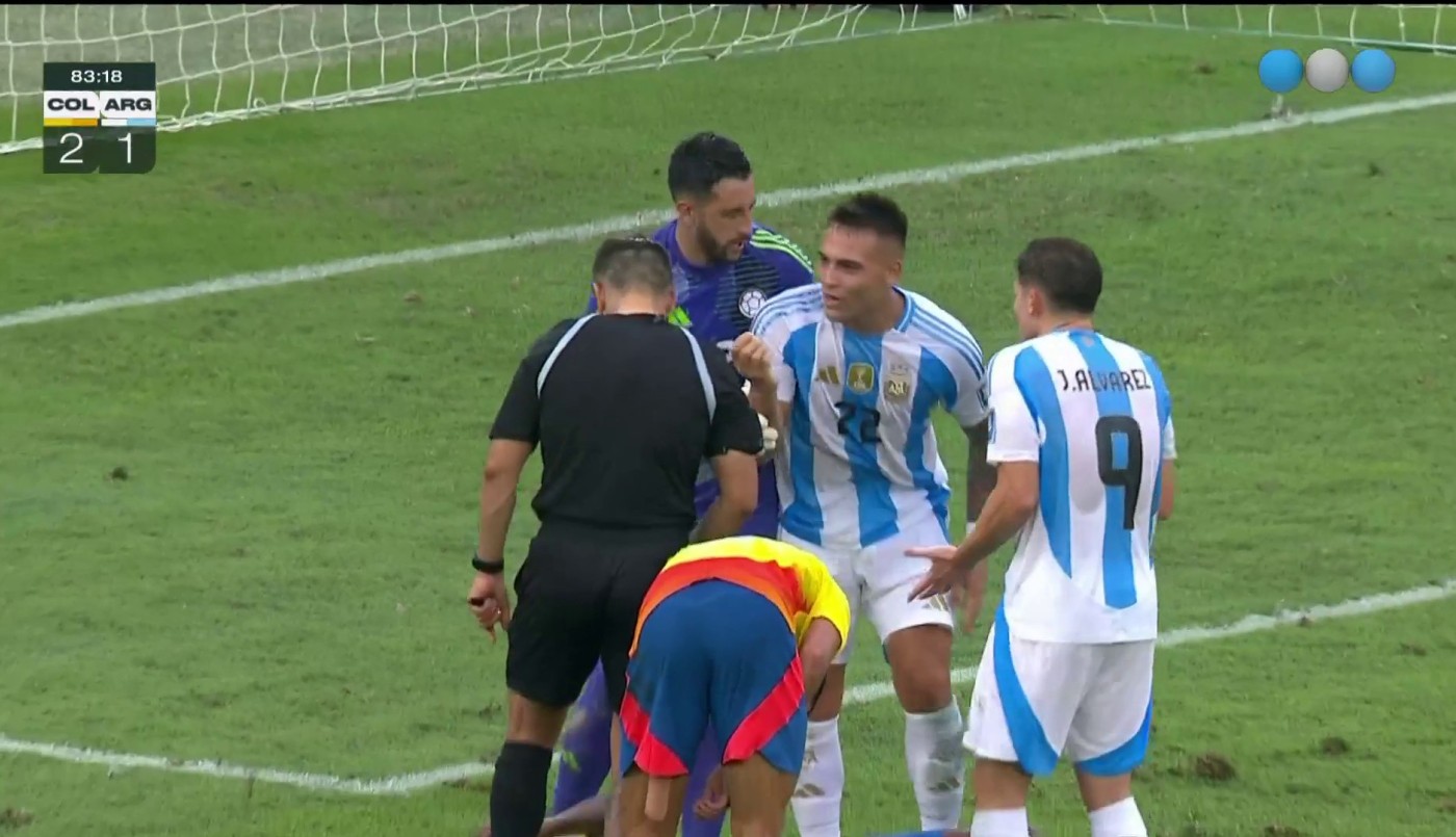 Lautaro Martínez no llegó a definir y se perdió el empate - Colombia vs. Argentina | Mejores momentos