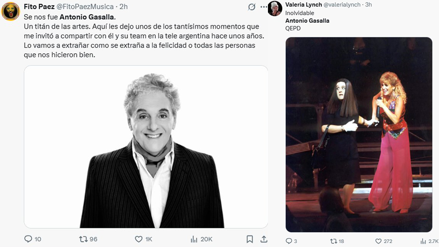 Los famosos rinden homenaje a Antonio Gasalla: conmovedoras palabras | Espectáculos
