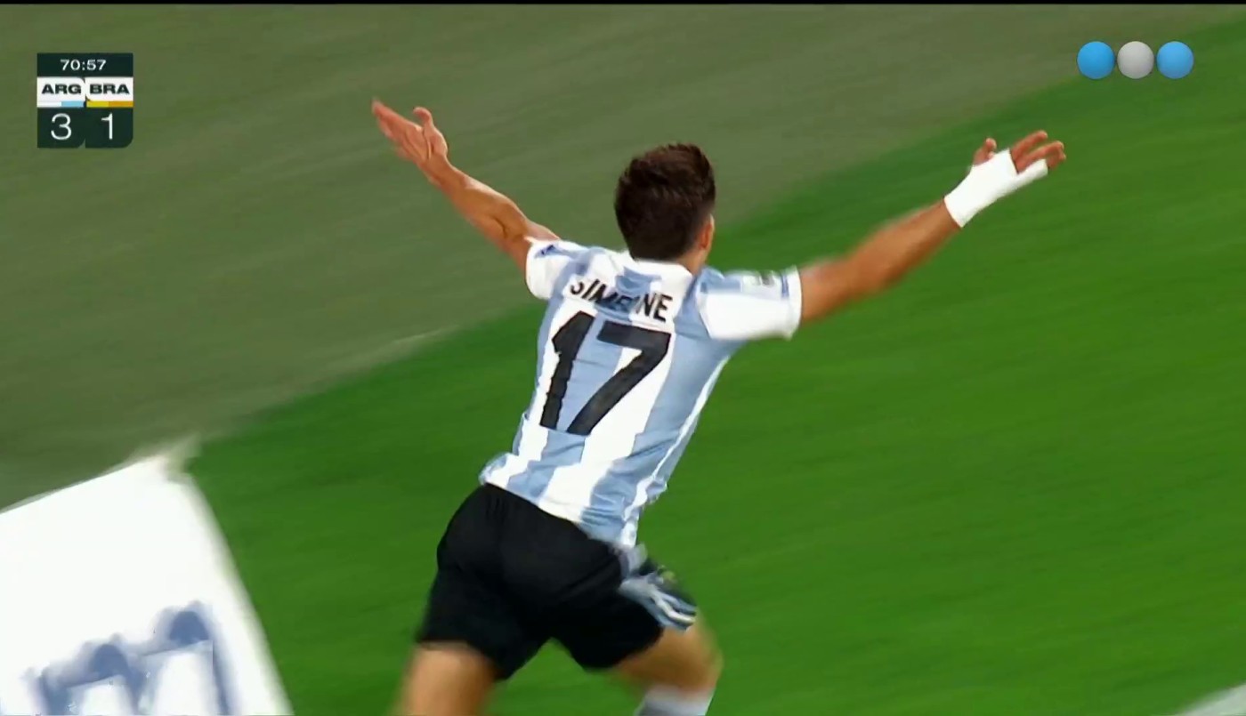 Giuliano Simeone rompió el arco para el 4-1 - Argentina vs. Brasil - Eliminatorias 2026 | Mejores momentos