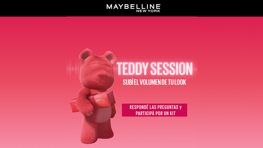 Sorteo Maybelline Teddy Session | Bases y Condiciones