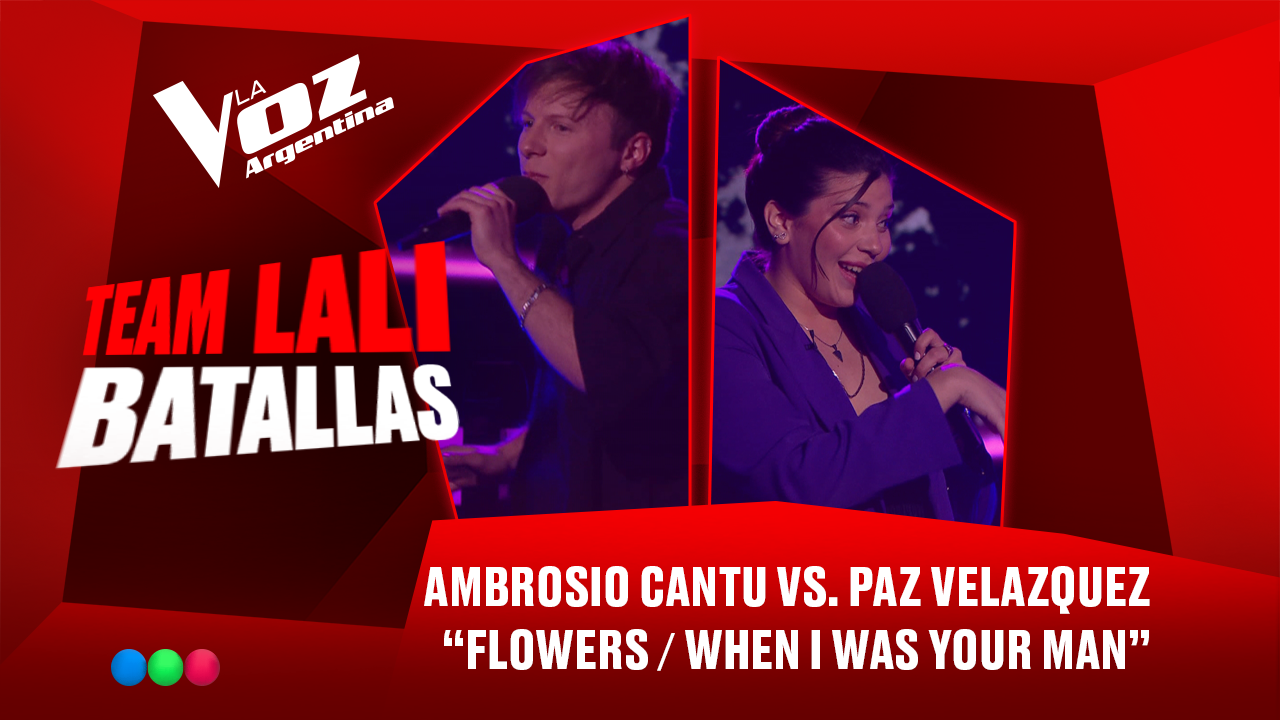 Ambrosio Cantú vs. María Paz Velázquez - "Flowers / When I was your man" - Batallas - La Voz Argentina 2025 | Batallas 2025