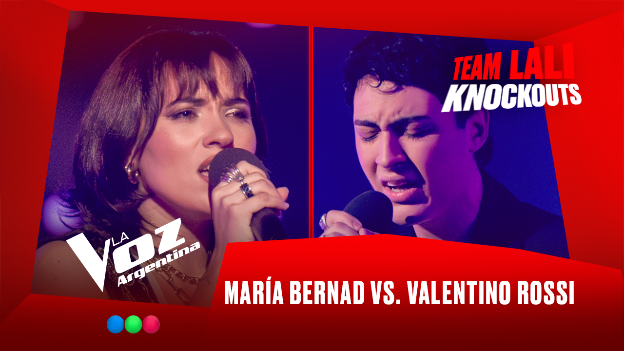 María Bernad vs. Valentino Rossi - Team Lali - Knockouts - La Voz Argentina 2025 | Knockouts 2025