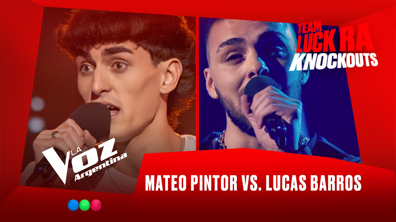 Mateo Pintor vs. Lucas Barros - Team Luck Ra - Knockouts - La Voz Argentina 2025 | Knockouts 2025