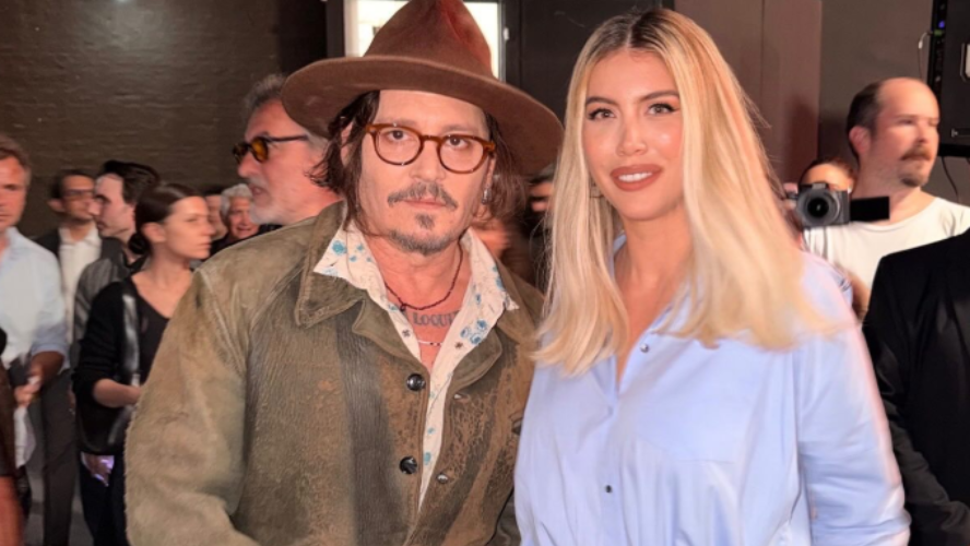 el beso de johnny deep a wanda nara | Espectáculos