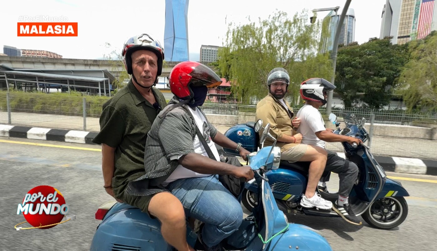 "Está asustadísimo": la travesía de Marley y Damián Betular en vespa por Kuala Lumpur | Mejores Momentos
