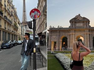 De gira por Europa: las postales más impactantes de Bauti Mascia y Denisse González por España y Francia