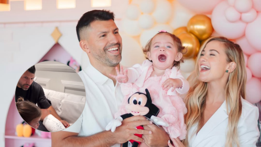 La mejor enfermera: el dulce gesto de Olivia para ayudar al Kun Agüero tras su operación