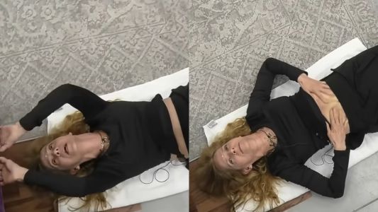 Gimnasio clausurado, imaginación activa: Grecia Colmenares entrenó en el baño