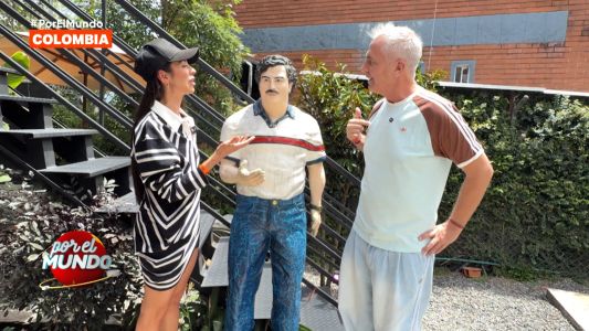 Marley y la China Ansa visitaron la casa, los túneles y la colección de autos de Pablo Escobar