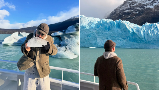 "El sur del sur": Ricardo Arjona visitó el Glaciar Perito Moreno y se enamoró de la Patagonia