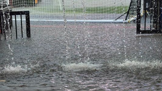Diluvio en Alabama antes del amistoso entre Argentina e Islandia