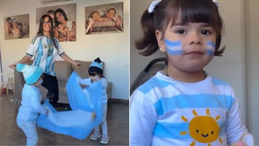 El tierno debut de Aimé y Laia: así vivieron las gemelas de Daniela Celis y Thiago Medina su primer Mundial