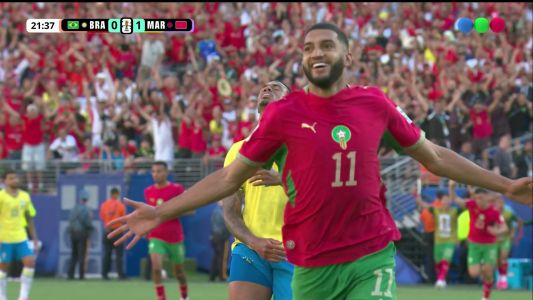 Golazo de Ismael Saibari para el 1-0 de Marruecos a Brasil